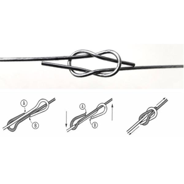 3.4mm Double Loop Hot Dipped Galvanized Bale Ties Wire 3.96m