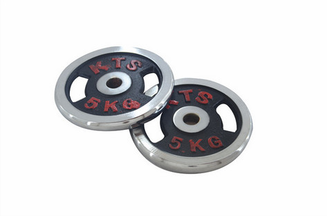 28mm barbell plate/dumbbell sheet/chrome weight plate with handle