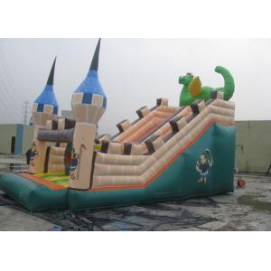 Cartoon Playground Giant Inflatable Slide Double Tripple Stitch