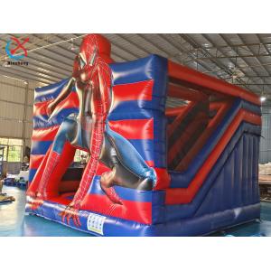 Inflatable Combo Castle Spiderman Bouncy House With Slide