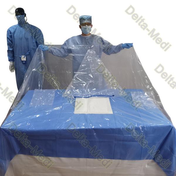 Vertical Isolation Pack Disposable Surgical Packs With Transparent Polyethylene