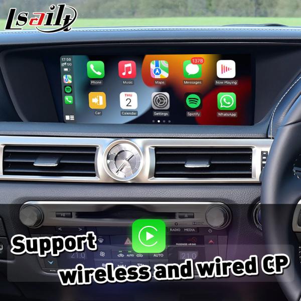 Wireless Android Auto Carplay Interface for Lexus GS300h GS200t GS350 GS450h GSF GS L10 2016-2020