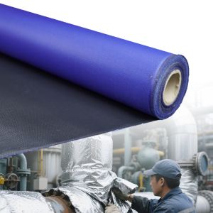 Double Sided Fire Retardant Silicone Coated Fiberglass Fabric with Temperature