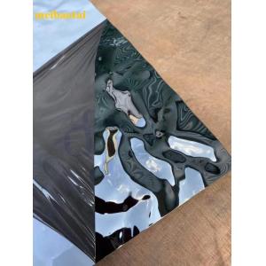 Ss304 201 Rainbow Color Mirror Water Ripple Stainles Steel Sheet Deocration