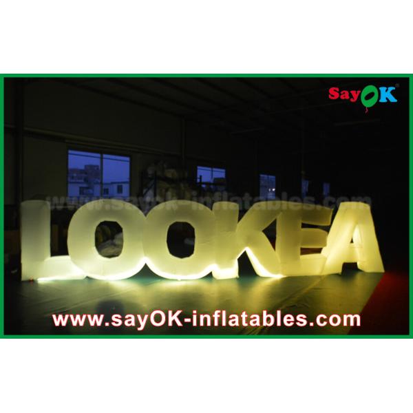 Giant Inflatable Led Letter Lookea Lighting Outdoor Inflatable Decorations For Party