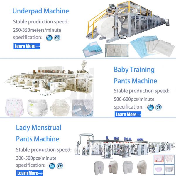 Full Automatic High Standard Sanitary Pad Making Machine Intelligent Control