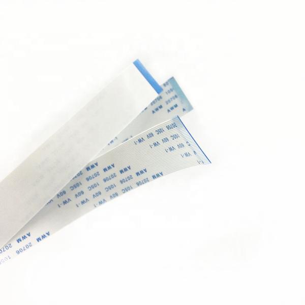 White Copper Conductors FFC Flexible Flat Cable for Machine OEM ODM RoHS Compliant