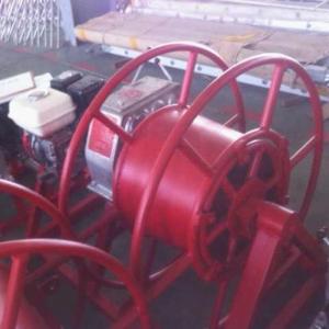 5 Ton 30 KN Belt Drive Recovery Wire Take Up Machine / Diesel Gasoline Engine