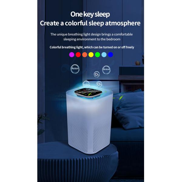 2022 New Purificador De Aire Hepa Desktop Ionized Air Purifier Negative Ion True Hepa Filter Portable Air Purifier Manufacturer