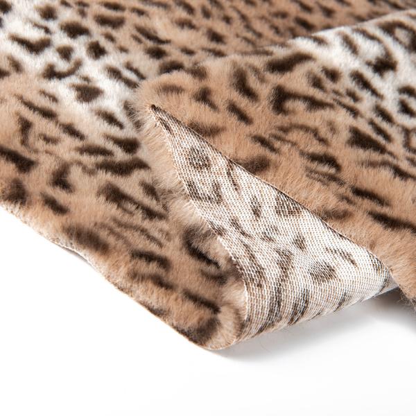 Buy 58/60" Width Polyester Faux Rabbit Fur Fabric with Custom Printing and Brushed Finish at wholesale prices