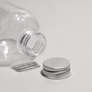 Transparent PET Bottles with Screw On Aluminum Caps