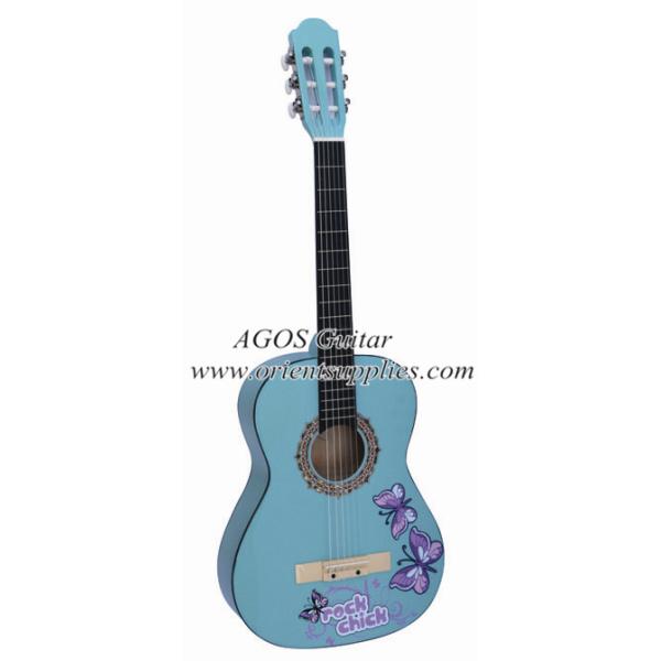 34inch Basswood guitar with decal Classical guitar Wooden guitar Toy guitar