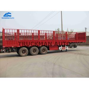 3 Axles Fence Semi Trailer High Tensile Steel Q345 With Linglong Brand Tire