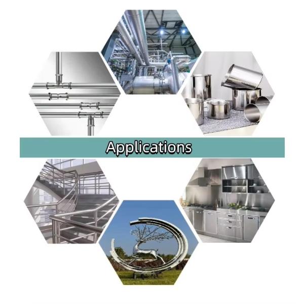 ERW ASTM 304L 301 316 321307 Stainless Steel Pipe Round Construction SS Seamless Pipe Brushed Stainless Steel Tube