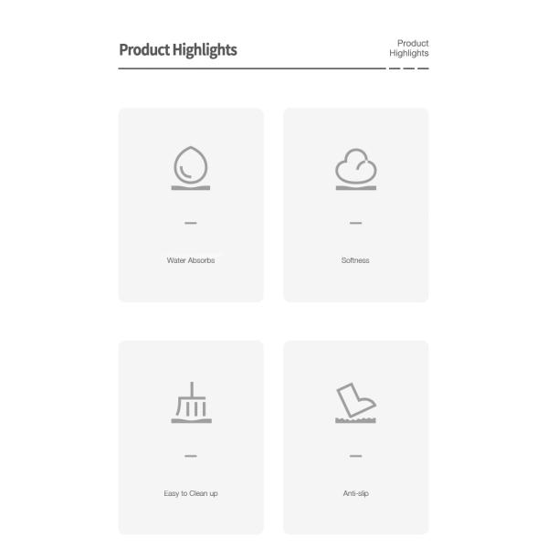 Customized Logo Acceptable Contemporary Design Style Kitchen Countertop Drain Pad