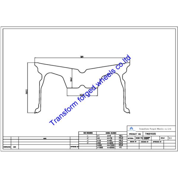 TM189005 18X9 inches forged wheels monoblock wheels blanks Dimple style barrel