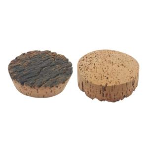 China Natural Rough Bark Top Corks Stoppers Lids Good Sealing For Jars on sale