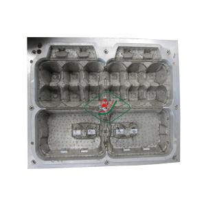 Aluminum 12 Seats Pulp Mold / Molded Pulp Egg Cartons With CNC Process
