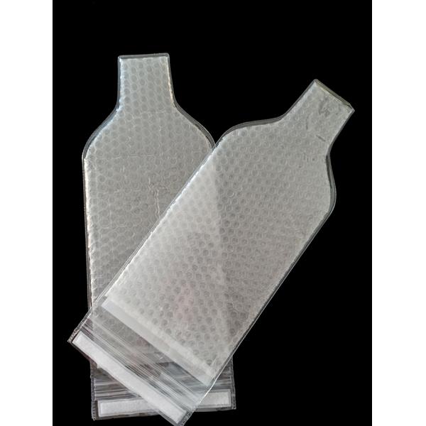 Bulk plastic pvc bubble beer chiller cooler skin bags liquor bottle protector bags