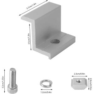 Solar Accessories Mounting Clamp for High End Customized Solar Roofs 25 Years