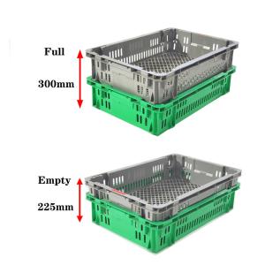 Vegetable PP Mesh Stackable Plastic Box for Logistics and Plastic Container