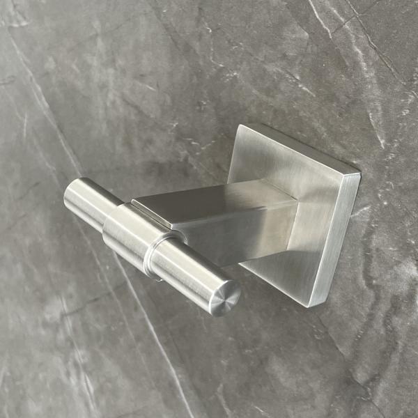 Bathroom Double Towel Hook Sus304 Stainless Steel Robe Towel Holder Heavy Duty