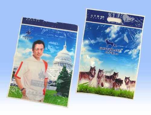 Buy Waterproof Flexible Plastic Garment Bags Gravure Printing With Handles Zipper at wholesale prices