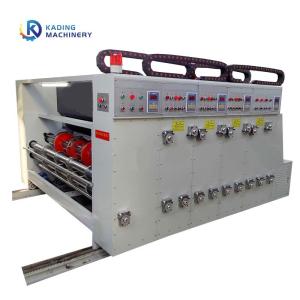 High Accuracy Corrugated Box Printing Machine With Slotting Die Cutting