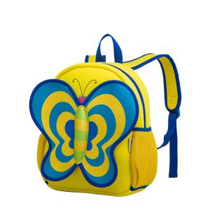 Yellow 3D Butterfly Backpack Toddler , Cute Animal Backpacks 440g