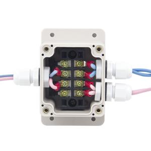 Electrical Enclosure Lighting Cable Junction Box 63*58*45mm with Connectors Wall