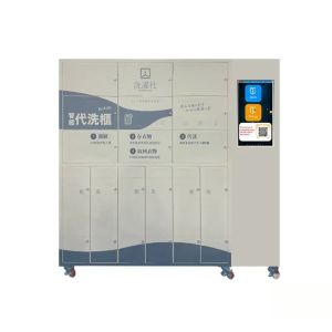 24/7 Self-Service Laundry Machine with 15 Lockers and 21.5 Inch Touch Screen for
