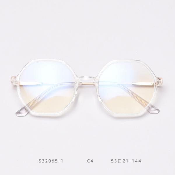 Retro Polygonal Anti Blue Light Glasses Men Women Fashion Optical Computer