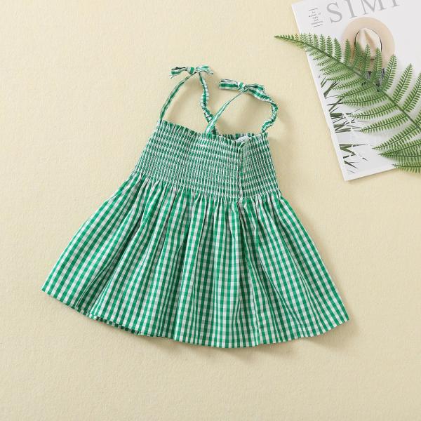 Summer Wholesale Custom Design Spandex Cotton Baby Toddler Slip Dress Baby Girls Dress