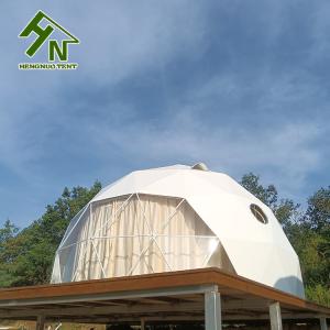 Outdoor 6~10 People Metal Geodesic Dome Tent For Camping