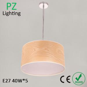 5 E27 bulbs simple Round design tree bark shade ceiling lamp pendant lamp with