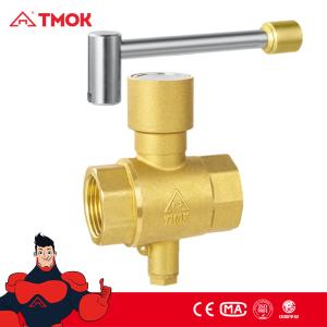 Quality 1 inch Temperature Test Hammer Lockable Threaded Brass Ball Valve for sale