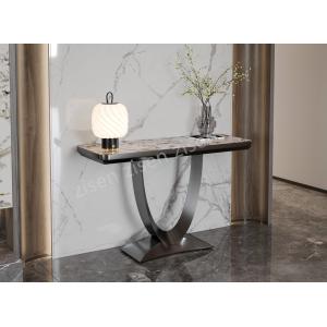 Aesthetic Insert Ceramic Antique Marble Top Console Table Elegant