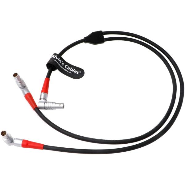 Buy Dual-Motor-Cable For MDR Rotatable 4-Pin-Male To Dual 4pin Male Right-Angle Cable For Arri LBUS FIZ MDR Wireless Focus at wholesale prices