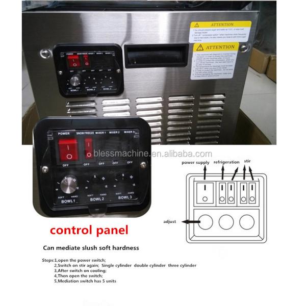 220V/50Hz 48 KG Slush Puppy Machine 420x590x810mm