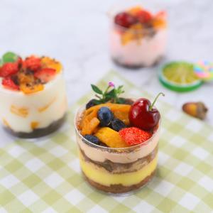 Hotel Party Wedding Plastic Tableware 180ml Round Disposable Plastic Mini