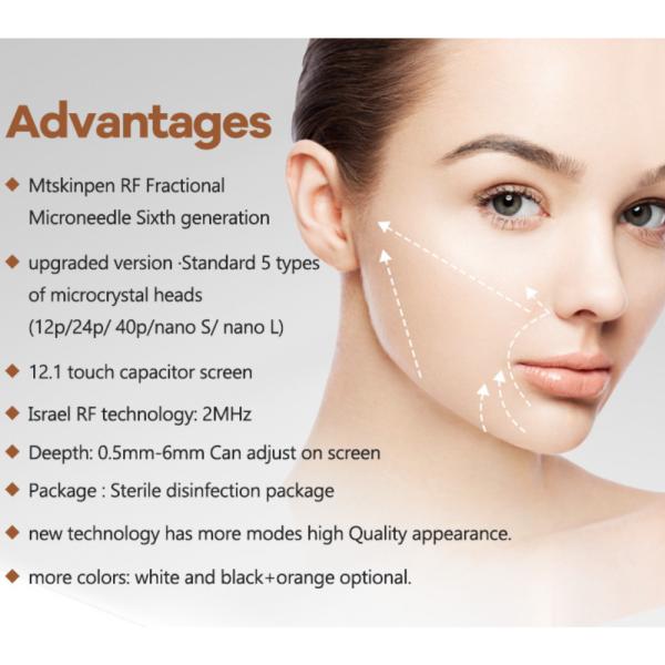 2 PCS Nano-L RF Heads Microneedle RF Device for Effective Face Lifting and Wrinkle Reduction Beauty Treatment