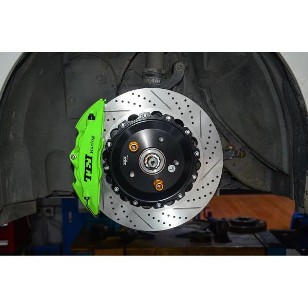 Front Big Brake Kit 4 Piston Caliper with 355x28mm rotor BBK auto brake system For Nissan Bluebird 17 Inch car rim