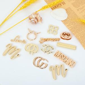 Fadeless Odorless Metal Bag Label Garments For Handbags