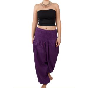 Purple Summer Women Jumpsuits And Rompers , Eco-Friendly Trousers