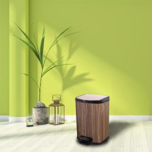 Quality Anti Fingerprint 2.38 Gallon Mini Stainless Steel Trash Can for sale