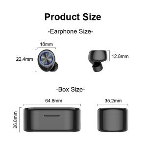 Smart Touch TW80 350mAh Waterproof Bluetooth Earbuds