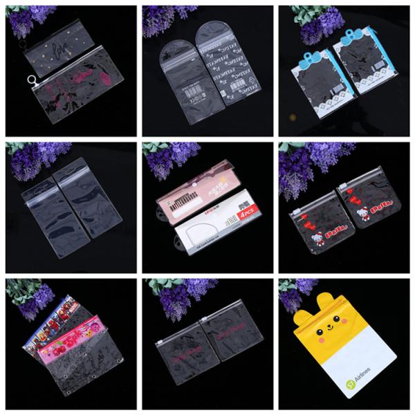 Frosted Zipper Slider Pvc Packaging Phone Cover Case Bag With Gold Logo