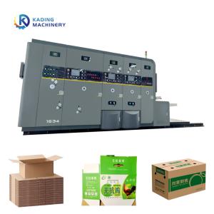 Pizza Box Maker Corrugated Box Printing Machine Of Leading Edge Paper Feeding