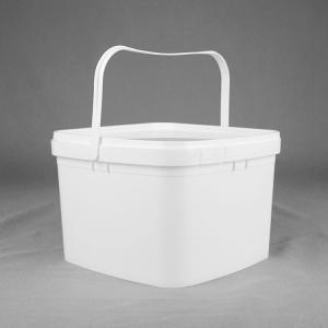 Food Grade 3KG Square Biscuit Bucket With Handle And Lid
