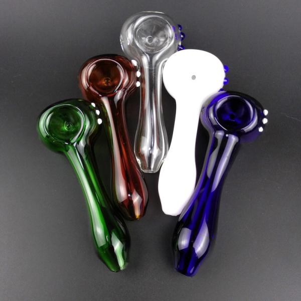 Durable Hand Blown Glass Pipe , Glass Water Bubblers For Smoking